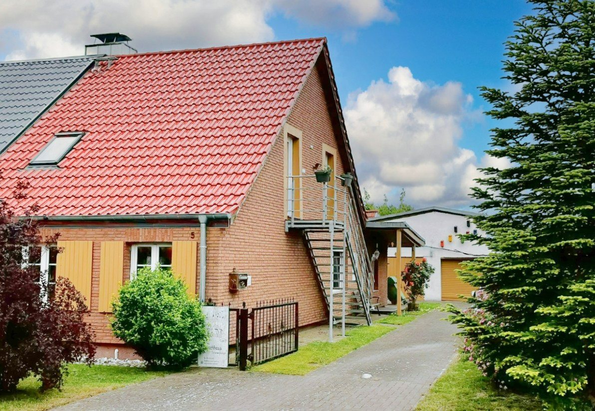 Außenansicht unseres Ferienhauses in Mesekenhagen